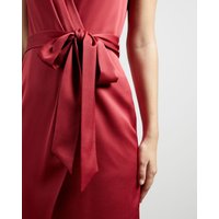 Ted Baker Fixed Wrap Midi Dress RED