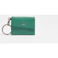 Hammitt Royce Key Wallet Verdant Green Brushed Silver