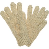 Magee 1866 Cream heather Handknit Aran Gloves - ONE SIZE