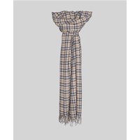 Magee 1866 Gingham Pashmina in Camel & Blue - ONE SIZE