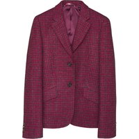 Magee 1866 Irish Wool Milly Tweed Jacket in Red Houndstooth - 16