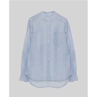 Magee 1866 Louise Irish Linen Shirt in Blue & White - 18