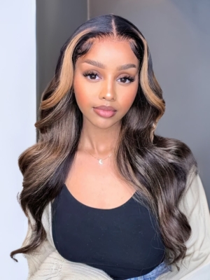 14 inch Brand Day Face Framing Highlight Lace Part Wig On Sale