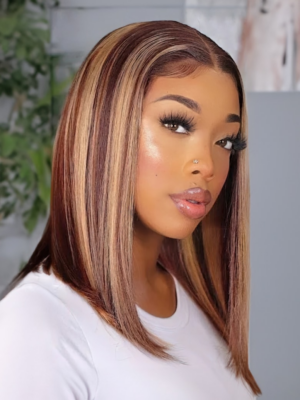 14 inches Honey Blonde Lace Part Wig Black Friday