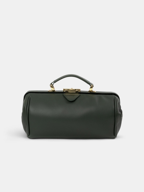 Cambridge Satchel Green Calf Grain Leather Handbag