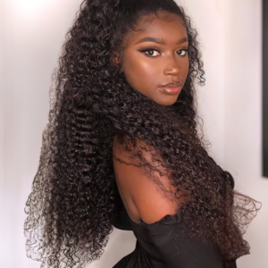 34 Inch 13x4 Lace Frontal 180% Density HD Glueless Lace Wigs Curly Hair Wigs