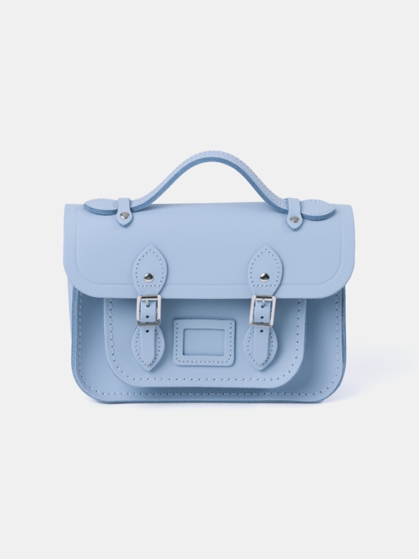 Cambridge Satchel Blue Leather Handbag