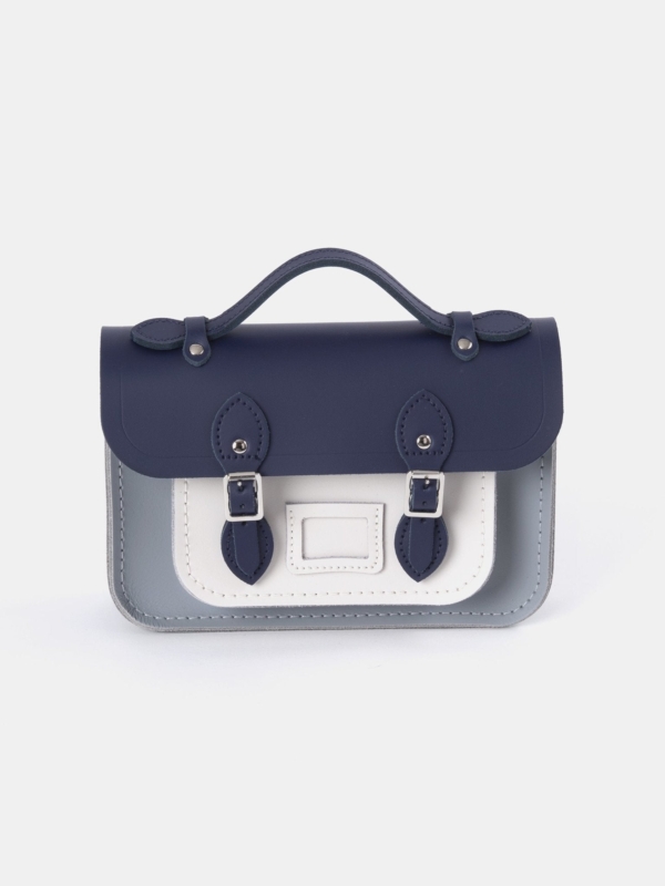 Cambridge Satchel Blue Leather Handbag