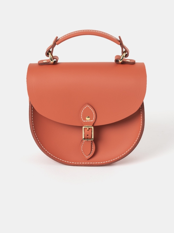 Cambridge Satchel Orange Leather Handbag
