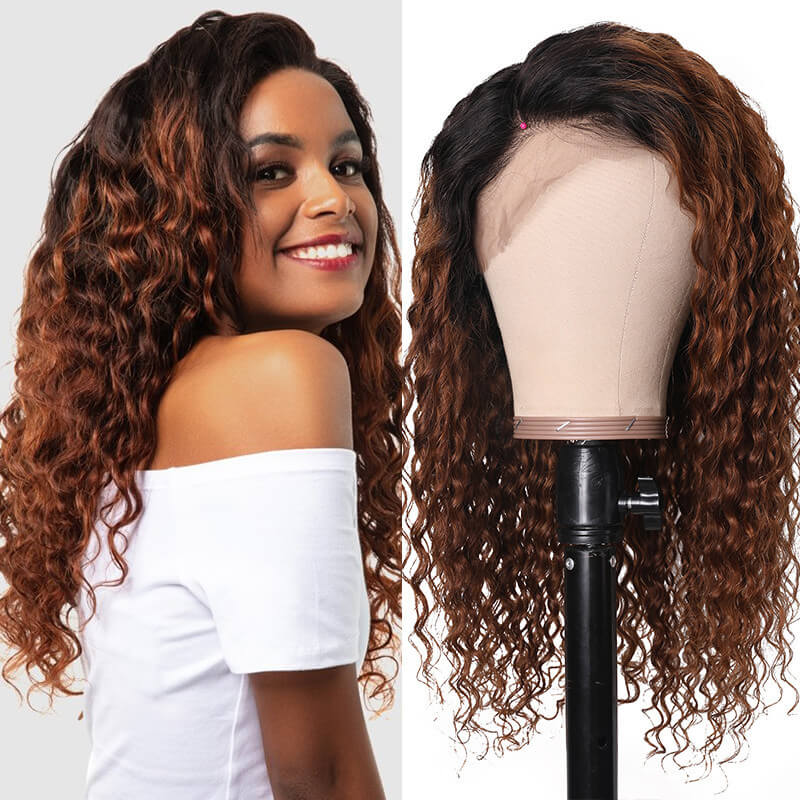 Cut To Free 10 Inch 13x4 Ombre Curly Wig
