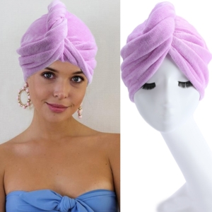 Cut to Free Microfiber Hair Towel Wrap for Women 1 Pcs Super Absorbent Quick Dry Hair Turban for Drying Hair