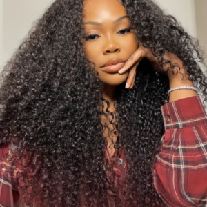 Dominique A.Youtube Same UNice Jerry Curly Undetectable Invisible 5*5 HD Lace Closure Wig Match All Skin Human Hair Wigs