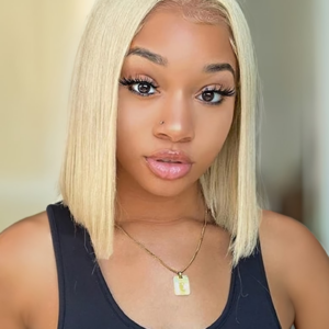 FLASH SALE 14 Inch Straight Short Bob Wigs TL412 Highlight Lace Part Wig