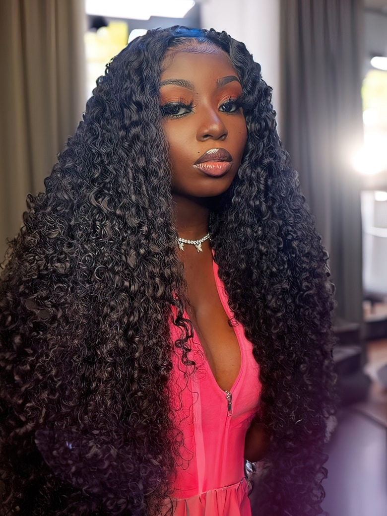 FLASH Sale Unice 20 inch Jerry Curly Lace Part Virgin Human Hair 150% Density Wig