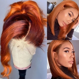 Flash Sale Mix Color 13x4 Lace Front Human Hair Bob Wig for Women 150% Density