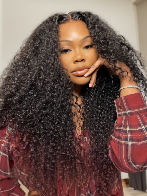 Jerry Curly Undetectable Invisible 5 by 5 HD Lace Closure Wig Match All Skin