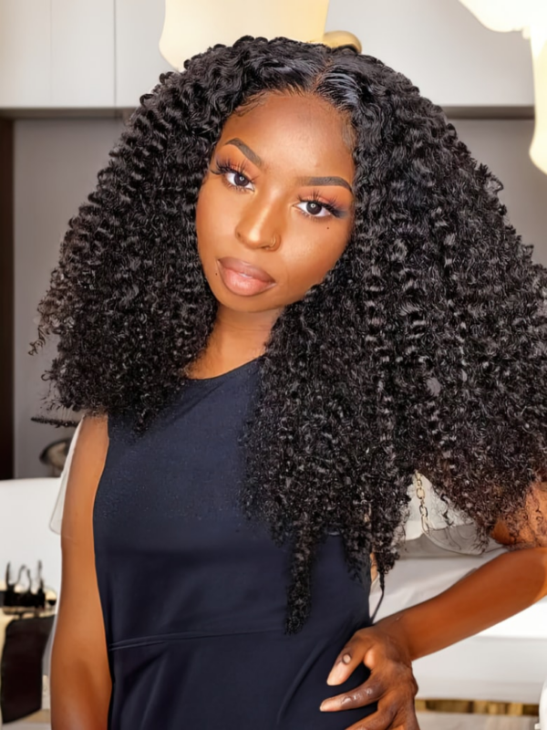 Kinky Curly 0 Skill Needed Natural Scalp Wig New U Part Wig Brand Day Sale