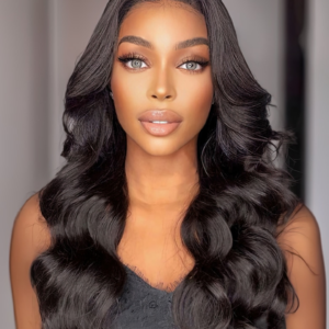 Natural Black Glueless Body Wave Non Lace New U Part