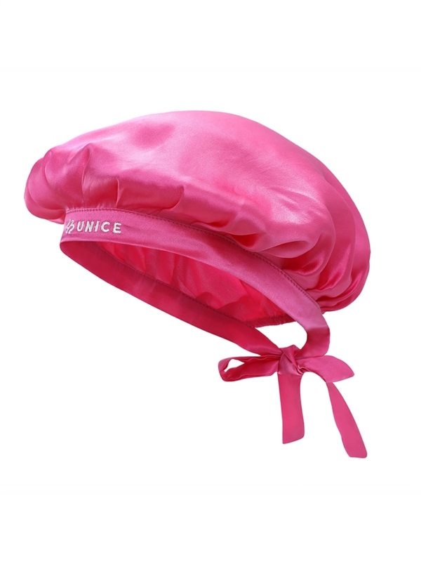 Silk Sleep Cap Breathable Shower Cap Soft Elastic Wide Band Adjustable Hair Bonnets Night Cap