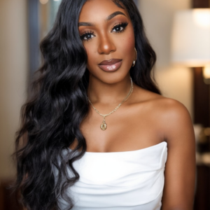 Silky Long Body Wave Swiss 13x4 Lace Front Wig With Baby Hair 100% Virgin Human Hair Bleached Knots