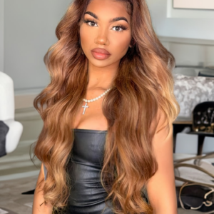 UNice 13x4 Lace Front Honey Brown Body Wave Wig