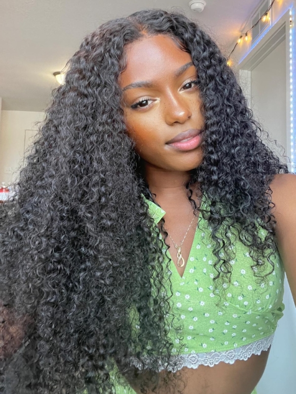 UNice 250% Density Curly 13x4 HD Glueless Lace Frontal Wigs