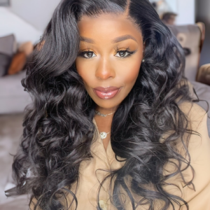 UNice 360 Lace Frontal Body Wave Wig 180% Density Natural Black