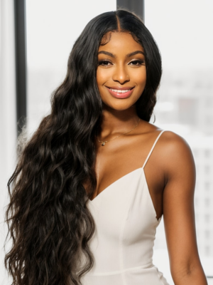 UNice 5x5 HD Lace Wigs Pre Plucked Body Wave Hair Thinnest Glueless Lace Wig Melted Match All Skin Color Bleached Knots