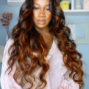 UNice Balayage Ombre Highlight Body Wave 4x4 Free Part Lace Closure 1 Piece