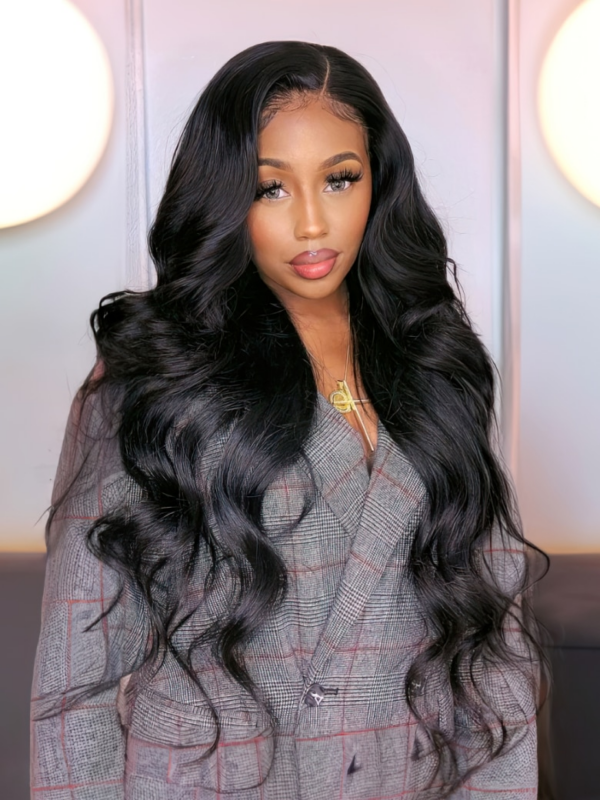 UNice Brand Day Sale Breathable Body Wave 4x4 Lace Closure Free Part Wigs