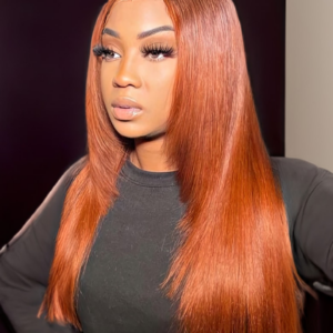 UNice Burnt Orange 13x4 Lace Front Wig With Butterfly Wolf Layered Cut