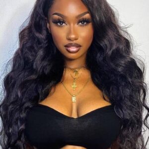 UNice Glueless 250% High Density HD Invisible Lace Body Wave Lace Front Wigs Human Hair