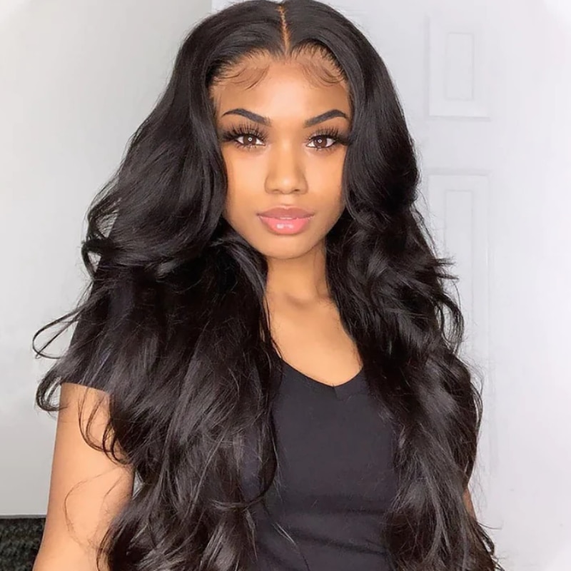 UNice Glueless Body Wave Wig 6x4.5 Put On And Go Pre-cut Lace Closure Wig Breathable Cap One Step Install Natural Black