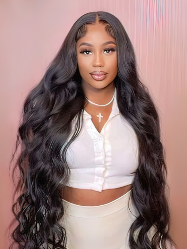 UNice Glueless Crystal Lace 13x4 Glueless HD Lace Front Body Wave Wigs Pre Plucked with Baby Hair 150% Density