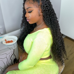 UNice Hair 4 Bundles Brazilian Virgin Jerry Curly Hair With Lace Closure