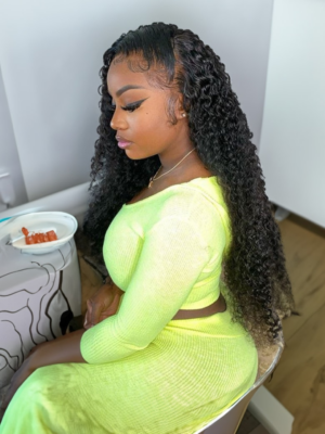 UNice Hair 4 Bundles Brazilian Virgin Jerry Curly Hair With Lace Closure