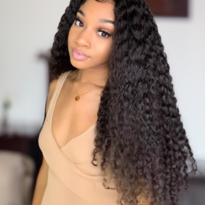 UNice Hair 4pcs Human Jerry Curly Hair With Lace Frontal