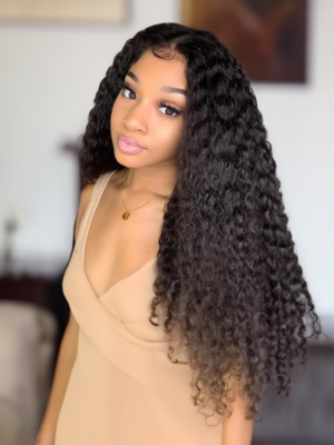 UNice Hair 4pcs Human Jerry Curly Hair With Lace Frontal