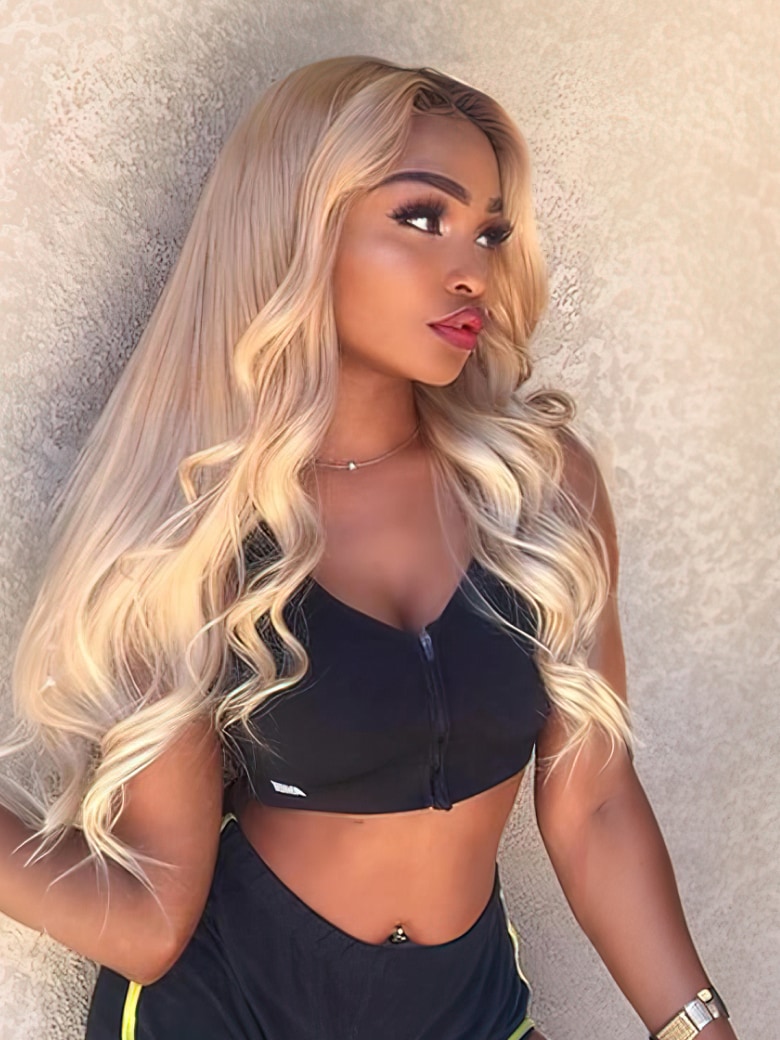 UNice Hair 613 Blonde Body Wave Hair 13x4 Lace Frontal