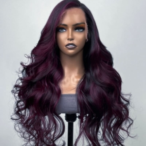 UNice Midnight Dark Purple Ombre Lace Wig Loose Wave Wig 150% Density Weekend Sale