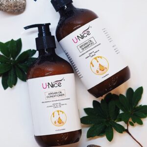 UNice Natural Argan Oil Moisturizing Shampoo and Deep Conditioner