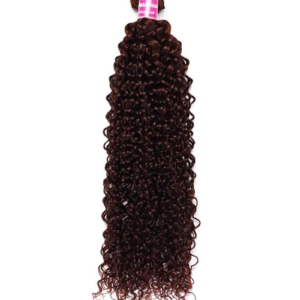 UNice Reddish Brown Jerry Curl 1Pc 100% Remy Human Hair Bundle