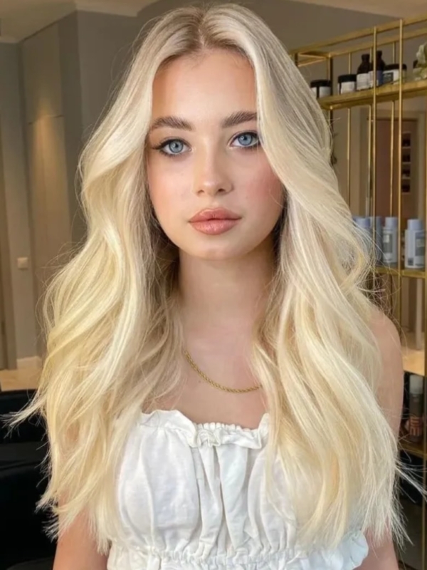 UNice Rooted Butter Blonde Ombre 13x4 Lace Front Straight Wig
