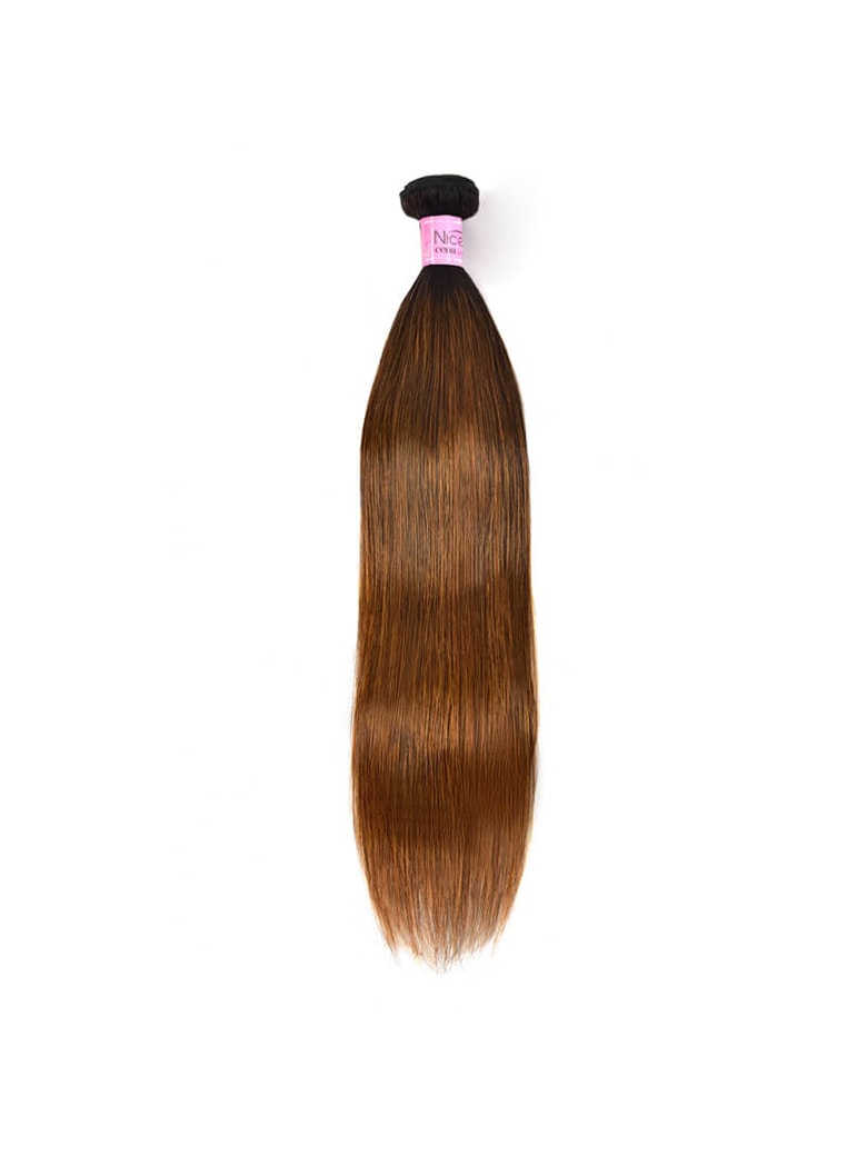 UNice Superior Straight Human Hair Weave Virgin 1 Bundles Deals #FB30 Colored Hair