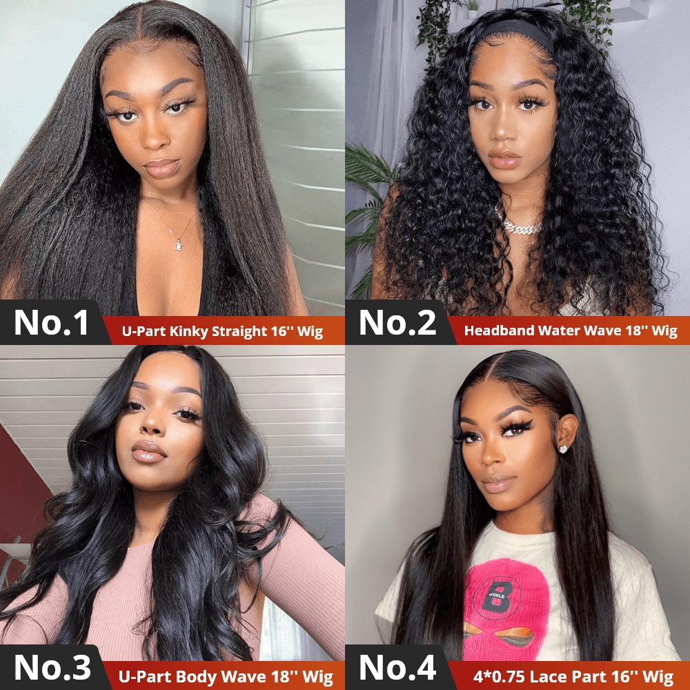 Unice Live Exclusive $189 Get 2 Wigs Combo Deal Human Hair Wigs
