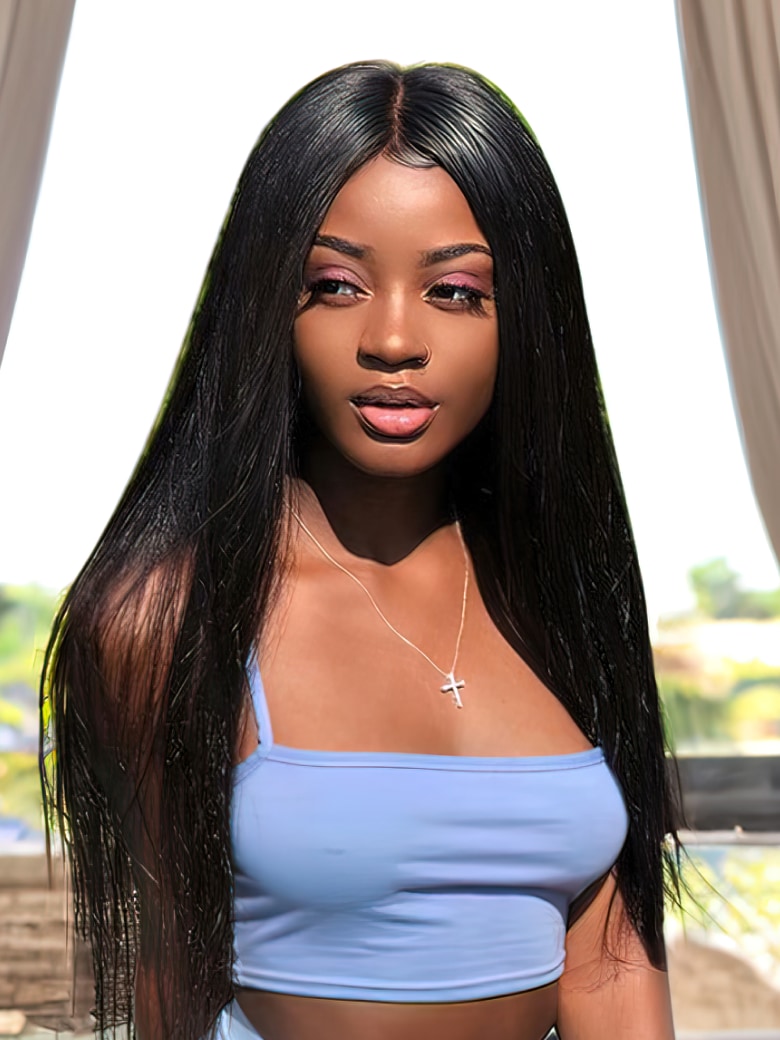 Unice Straight 13x6 Lace Front Wigs 180% Density Pre Plucked Natural Hair Wigs