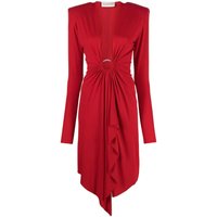 ALEXANDRE VAUTHIER WOMEN Drape-detail Midi Dress Daring Red