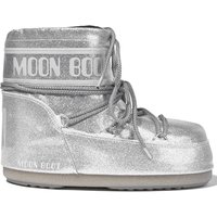 MOON BOOT UNISEX Icon Glitter-detail Ankle Boots Silver