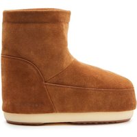 MOON BOOT WOMEN Bamboo Logo Suede Boots Brown