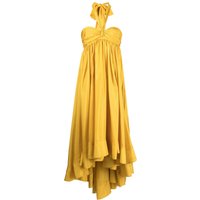 ZIMMERMANN WOMEN Devi Halter Maxi Dress Mustard